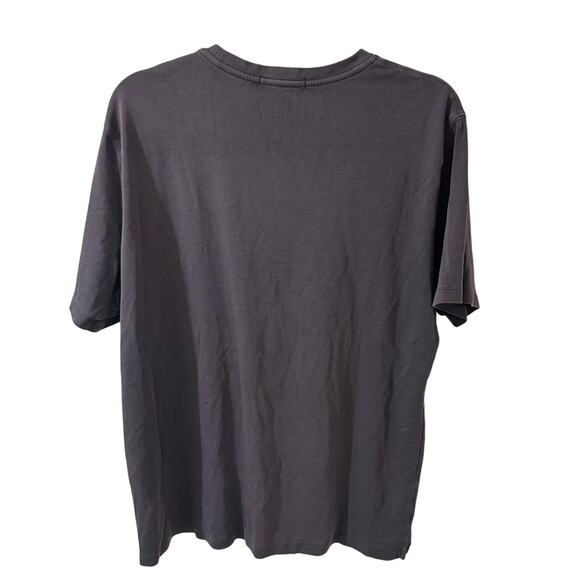 Robert Barakett Montreal Men's Pima Cotton Crew Neck T-Shirt Charcoal Gray, XL - Picture 7 of 7